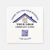 Geschäftsdanken für den benutzerdefinierten QR-Cod Serviette (Vorderseite)