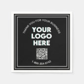 Geschäftsdanken für den benutzerdefinierten QR-Cod Serviette (Vorderseite)