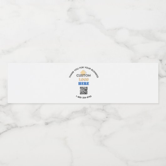 Geschäftsdanken für den benutzerdefinierten QR-Cod Wasserflaschenetikett (Einzelnes Label)