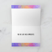 Geschäftsdanken für die farbenfrohe Wasserfarbe Dankeskarte (Innenseite)