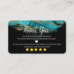 Geschäftsdanken für die hausgemachte aquamarine He Visitenkarte