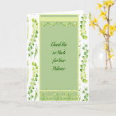 Geschäftsdanken für Geduld Karte (Gelbe Blume)