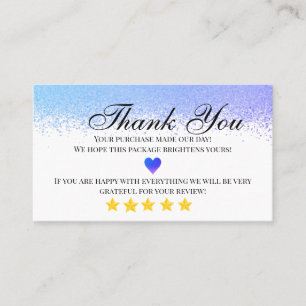 Geschäftsdanken hausgemachte Visitenkarte