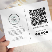 Geschäftsdanken Hinweis QR Code Flyer