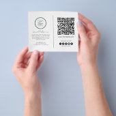 Geschäftsdanken Hinweis QR Code Flyer (Gruppe)