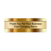 Geschäftsdanken Labels (Vorne)