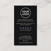 Geschäftsdanken & Rabattcode | Modern Loyal Treuekarte (Rückseite)