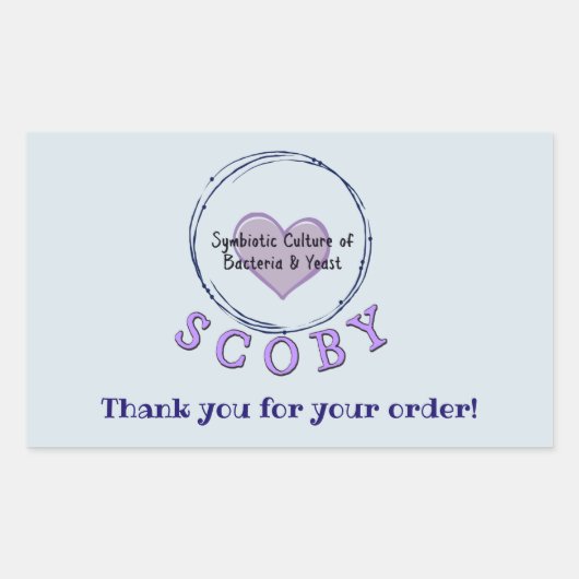 Geschäftsdanken Rechteckiger Aufkleber (Vorderseite)