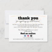 Geschäftsdanken Retro Rainbow Sun Hright Day Einladung (Rückseite)