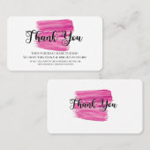 Geschäftsdanken selbst gemachte Make-up-Kosmetik Visitenkarte (Vorne/Hinten)