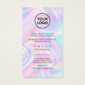 Geschäftsdanken Sie dem Rabatt Code Card Holograph (Rückseite)