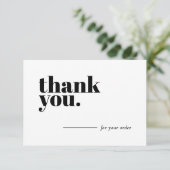 Geschäftsdanken Sie Karten Kundenempfehlung (Stehend Vorderseite)