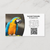 Geschäftsdetails mit QR-Code und benutzerdefiniert Visitenkarte (Vorderseite)
