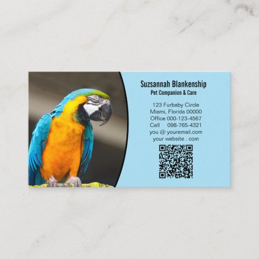 Geschäftsdetails mit QR-Code und benutzerdefiniert Visitenkarte (Vorderseite)