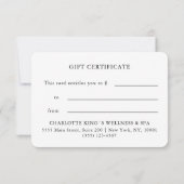 GESCHÄFTSEINHEITSBESCHEINIGUNG| für Sie (Rückseite)