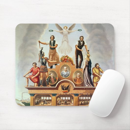 Geschäftsemblem der amalgamierten Gesellschaft Mousepad (Mit Mouse)