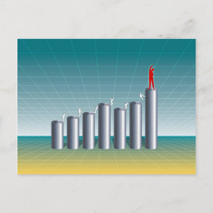 Geschäftserfolg Postkarte