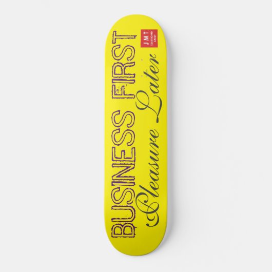 GESCHÄFTSERSTE PLEASURE SPÄTER SKATEBOARDS / JMT (Vorderseite)