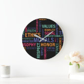 "Geschäftsethik" Anzahl Große Wanduhr (Zuhause)