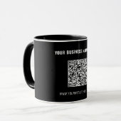 Geschäftsfördernder gebrandeter QR-Code-Kaffeebech Tasse (Vorderseite Links)