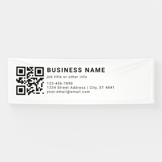 Geschäftsfördernder QR-Code Banner (Horizontal)