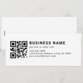 Geschäftsfördernder QR-Code Feiertagskarte (Vorne/Hinten)
