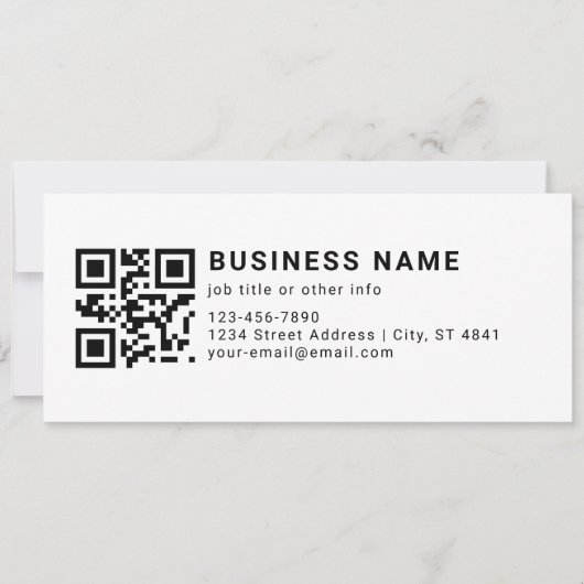 Geschäftsfördernder QR-Code Feiertagskarte (Vorderseite)
