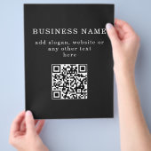 Geschäftsfördernder QR-Code Flyer (Hand)