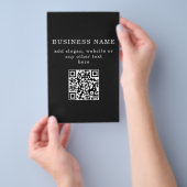 Geschäftsfördernder QR-Code Flyer (Handgriff)