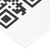 Geschäftsfördernder QR-Code Kurzer Tischläufer (Ecke)