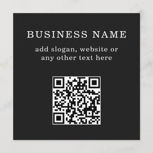 Geschäftsfördernder QR-Code Menükarte (Vorderseite)