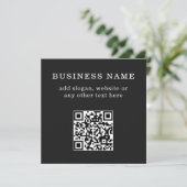 Geschäftsfördernder QR-Code Menükarte (Stehend Vorderseite)