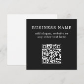 Geschäftsfördernder QR-Code Menükarte (Vorne/Hinten)