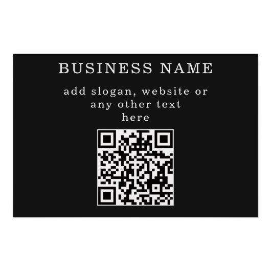 Geschäftsfördernder QR-Code Poster (Vorderseite)