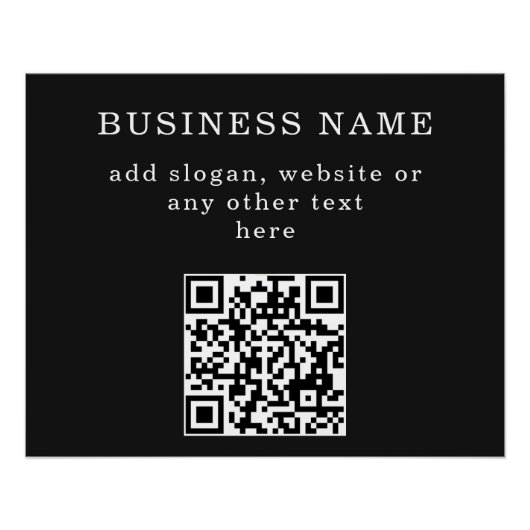 Geschäftsfördernder QR-Code Poster (Vorderseite)