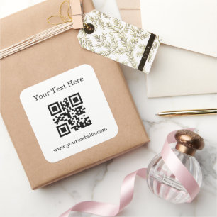 Geschäftsfördernder QR-Code Quadratischer Aufkleber