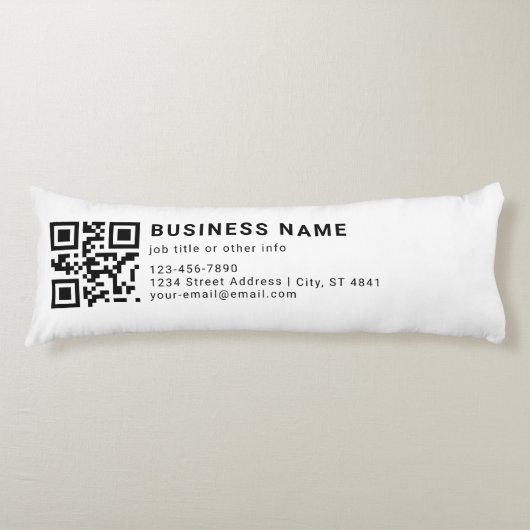 Geschäftsfördernder QR-Code Seitenschläferkissen (Vorderseite)