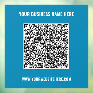 Geschäftsförderndes QR-Code-Fensteraufkleber-Templ Fensteraufkleber
