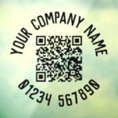 Geschäftsförderung mit QR-Code Fensteraufkleber (Blatt 3)