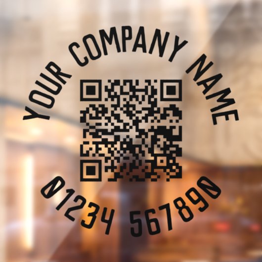 Geschäftsförderung mit QR-Code Fensteraufkleber (Blatt 2)