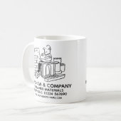 Geschäftsförderung mit wiedergewonnenen Materialie Kaffeetasse (Vorderseite Links)