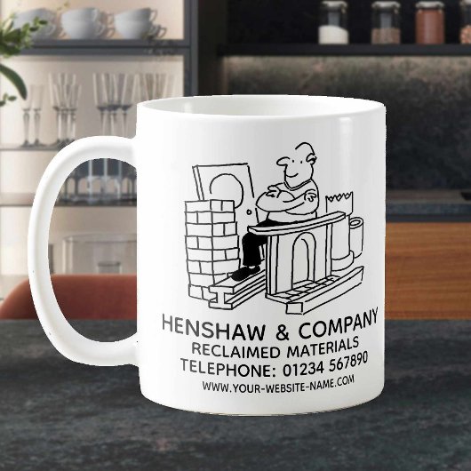 Geschäftsförderung mit wiedergewonnenen Materialie Kaffeetasse