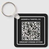 Geschäftsförderungs-QR-Code Schlüsselanhänger (Vorderseite)