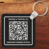 Geschäftsförderungs-QR-Code Schlüsselanhänger (Rückseite)