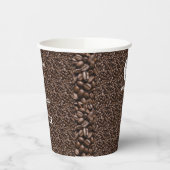 Geschäftsförderungslogo & Name Pappbecher (Links)