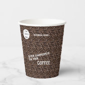 Geschäftsförderungslogo & Name Pappbecher (Vorderseite)