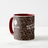 Geschäftsförderungslogo & Name Tasse (Vorderseite Links)