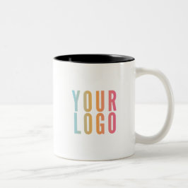Geschäftsförderungslogo Zweifarbige Tasse