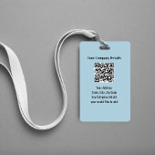 Geschäftsfoto-QR-Code Blau Mitarbeiter Ausweis