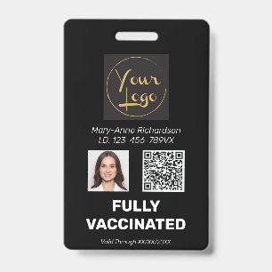 Geschäftsfoto-QR-Code-Impfnachweis Ausweis